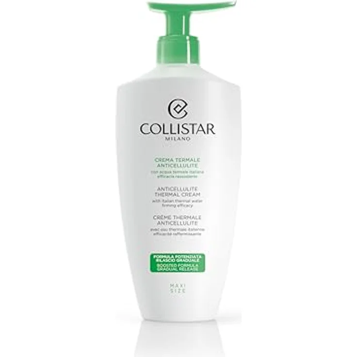 Collistar Crema Termale Anticellulite, Straffende Körpercreme gegen Orangenhaut und lokale Fettansammlungen, mit Meeresalgen und ätherischen Ölen, auch ideal für Massagen, 400 ml, von Collistar – Bild 1