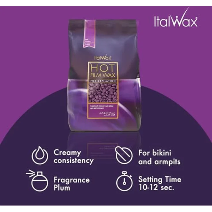 Italwax Wachsperlen Plum 1 kg Heißwachs – Bild 3