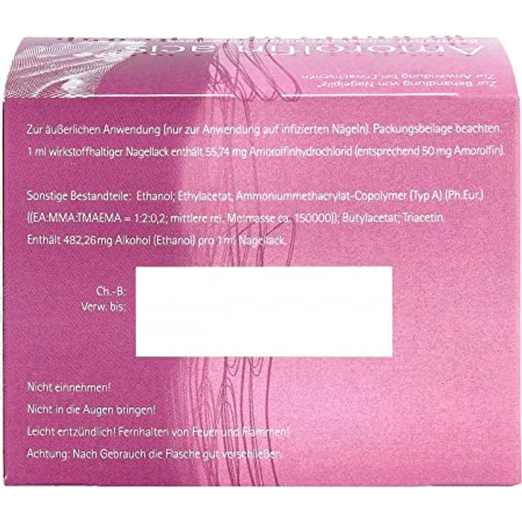 AMOROLFIN acis 50 mg/ml wirkstoffhalt.Nagellack 6 ml – Bild 4