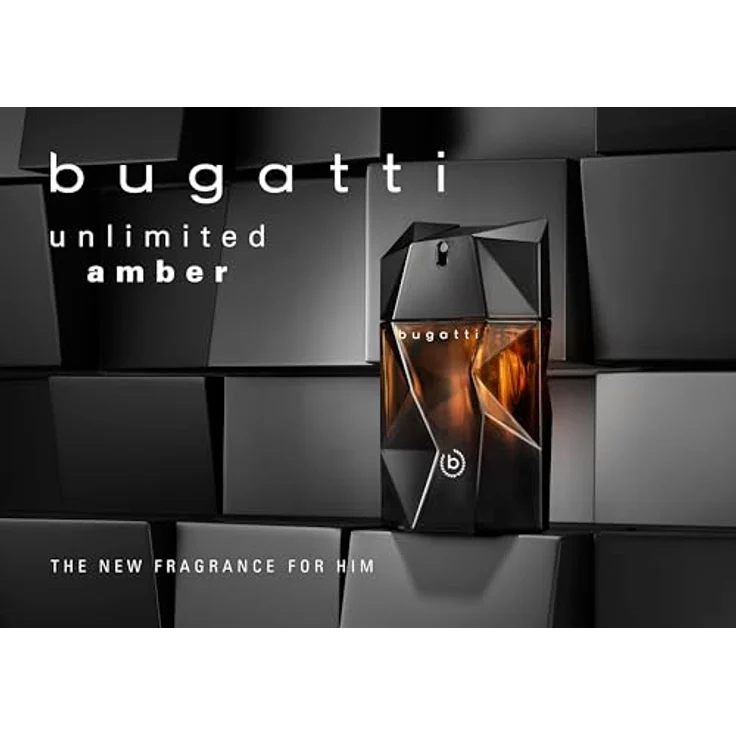 Bugatti Herren Parfüm „Unlimited Amber“, 100 ml Eau de Toilette mit Bergamotte, Apfel, marinen Noten & Zedernholz, frisch, elegant & ausgewogen – Bild 5