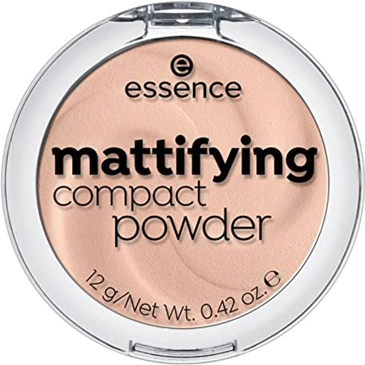 essence cosmetics mattifying compact powder, Puder, Nr. 11 pastel beige, nude, für Mischhaut, für trockene Haut, für unreine Haut, mattierend, matt, vegan, Nanopartikel frei (12g) – Bild 1