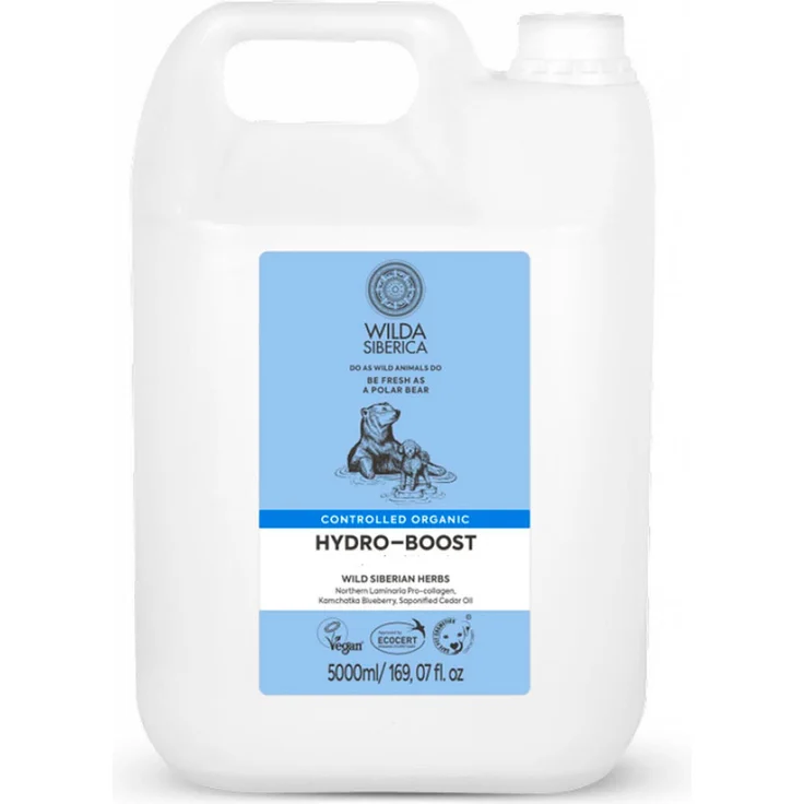 Natura Siberica Wilda Acondicionador Hydro-Boost, 5000ml Conditioner mit Palmentang und sibirischen Kräutern für feuchtigkeitsspendendes, geschmeidiges Fell