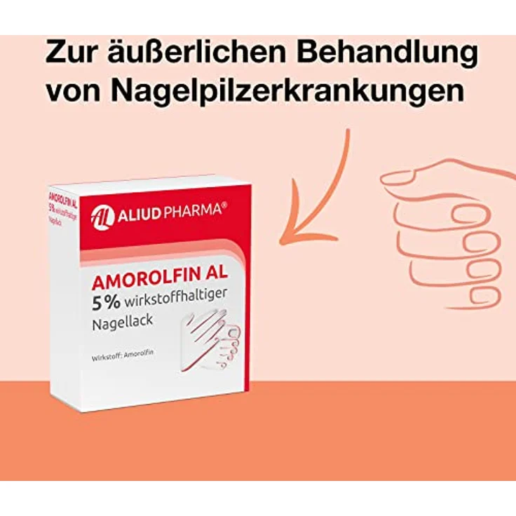Amorolfin AL 5% wirkstoffhaltiger Nagellack, 5 ml Wirkstoffhaltiger Nagellack – Bild 5