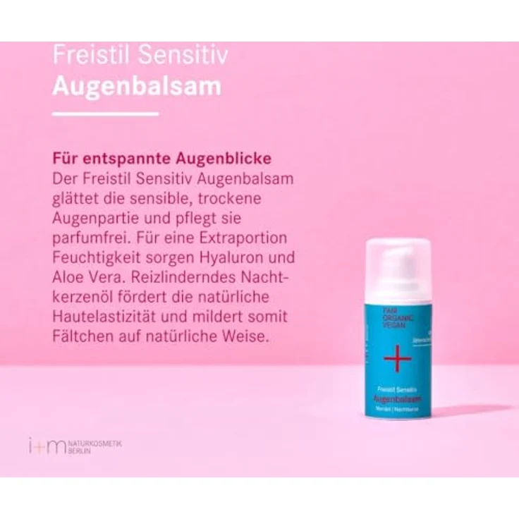 I + M Naturkosmetik Freistil Sensitiv Augenbalsam 15 ml – Bild 3