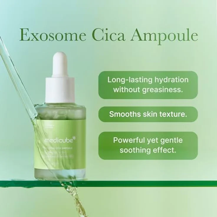 Medicube Exosome Cica Tea Tree Ampoule, Gesichtsserum für empfindliche Haut mit Centella Asiatica, 30 ml – Bild 2