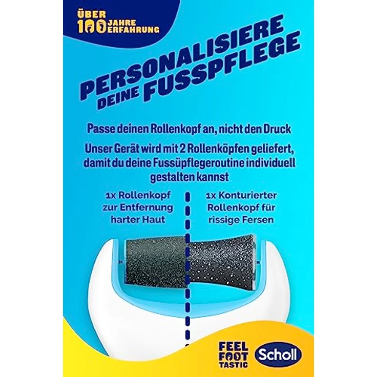 Scholl Velvet Smooth Express Pedi, Elektrischer Hornhautentferner mit Meeresmineralien, langanhaltende Ergebnisse, Batteriebetrieben, präzise Rolloberfläche – Bild 5