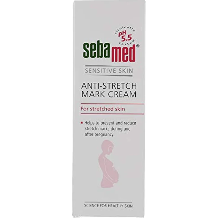 Sebamed Sensitive Skin Antistretch Mark Cream Creme Gegen Dehnungsstreifen 200 ml – Bild 4