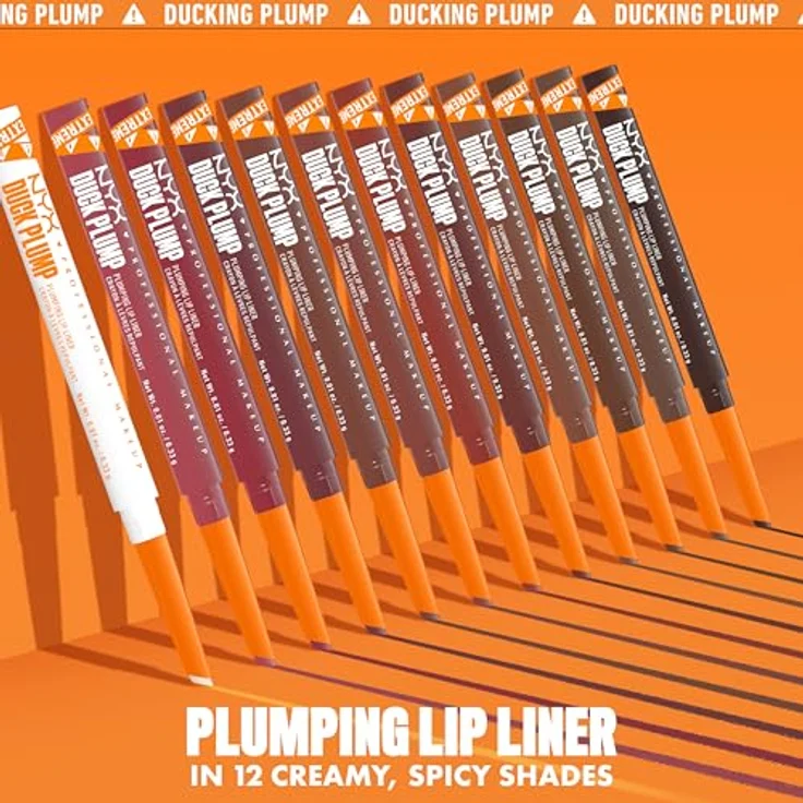 NYX Professional Makeup Duck Plump Liner, Lippenkonturenstift mit vergrößerndem Effekt, Farbton Double Dose, 0.33 g – Bild 3