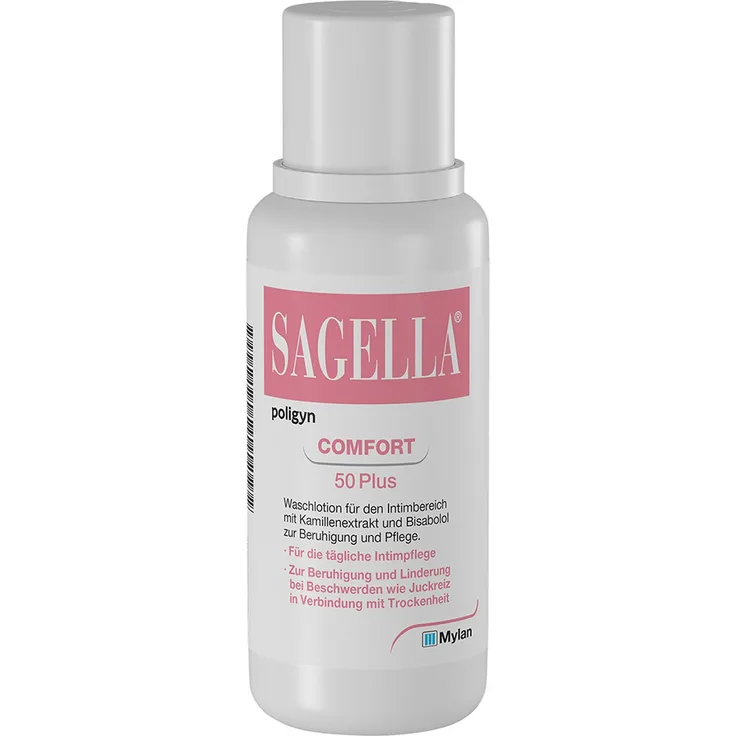 SAGELLA Sagella poligyn Intimwaschlotion für Frauen 50+, 250 ml Lotion für tägliche Pflege und Schutz des Intimbereichs