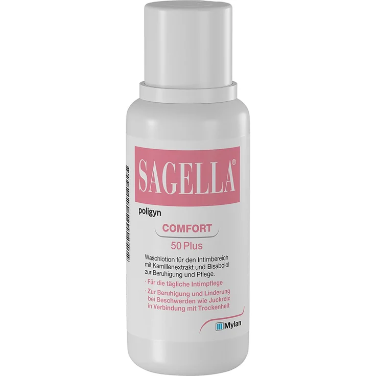 SAGELLA Sagella poligyn Intimwaschlotion für Frauen 50+, 250 ml Lotion für tägliche Pflege und Schutz des Intimbereichs