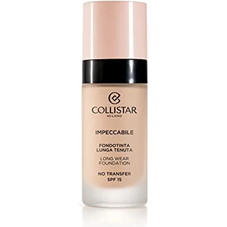 Collistar Impeccabile Foundation mit langem Halt, No transfer, sofortige Feuchtigkeitsversorgung, natürliches mattes Finish bis zu 12 h, fühlt sich an wie eine zweite Haut, variable Deckkraft, 30 ml