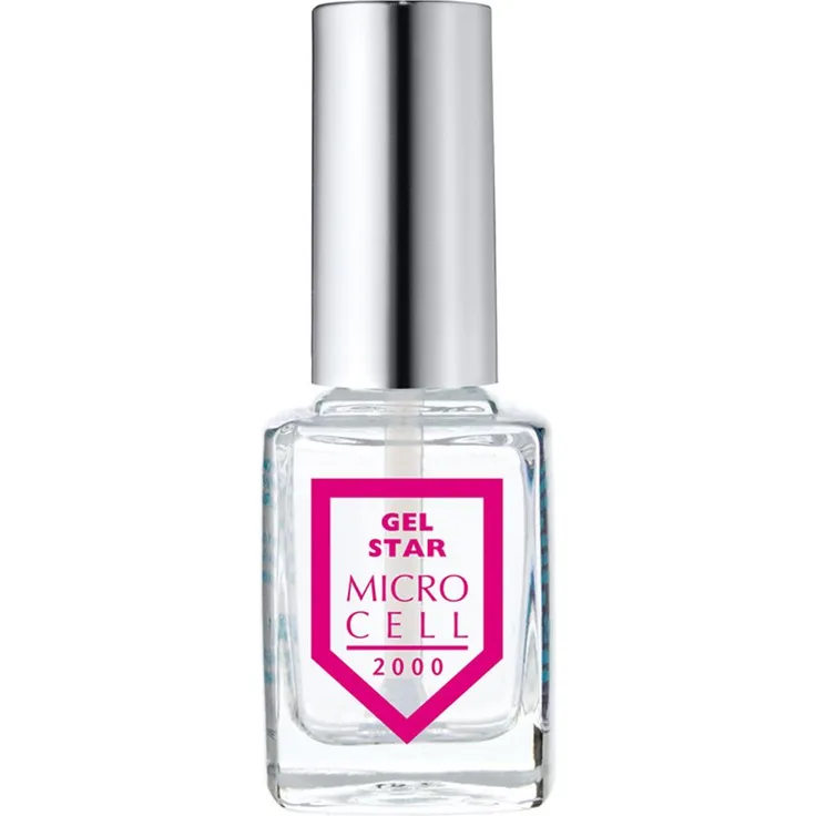 MICRO CELL Nagellack Micro Cell 2000 Gel Star, transparenter Top Coat mit Hochglanz-Finish und 3D Effekt, 11ml