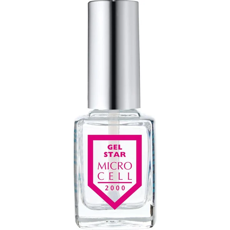 MICRO CELL Nagellack Micro Cell 2000 Gel Star, transparenter Top Coat mit Hochglanz-Finish und 3D Effekt, 11ml