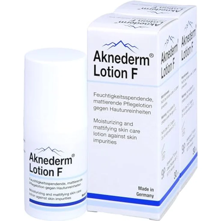 Aknederm Lotion F Pflegelotion gegen Hautunreinheiten, 60 ml Lotion – Bild 1