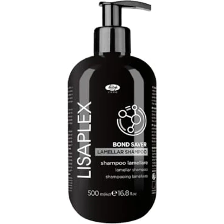 Lisap Lisaplex Bond Saver Lamellar Shampoo 500ml, Haarpflege Shampoo mit Bindungsstärkung