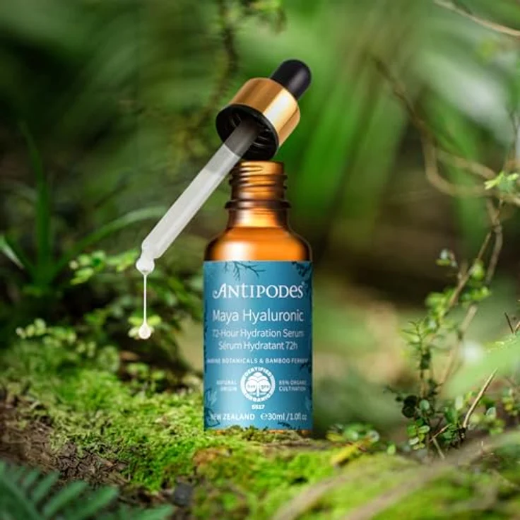 Antipodes Maya Hyaluronic 72h Feuchtigkeitsspendendes Serum 30 ml, Intensive Feuchtigkeitsversorgung, durstlöschendes Gefühl, langanhaltend, Verbesserung des Teints – Bild 4