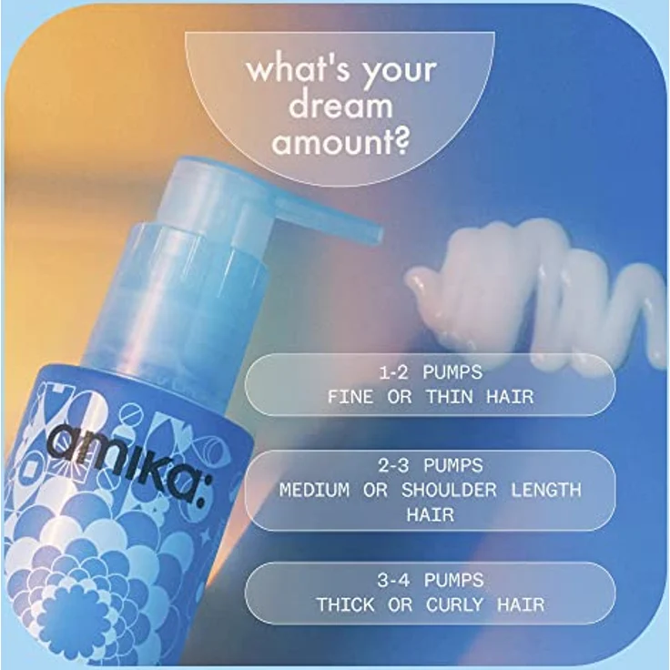 amika Dream Routine Overnight Hydrating Mask 100 ml, Leave-in Haarkur für intensive Feuchtigkeit & Anti-Frizz mit Hyaluronsäure und Sanddorn, silikonfrei – Bild 5