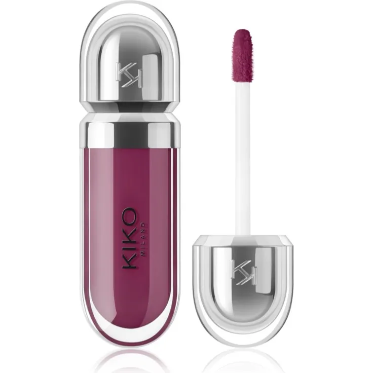 KIKO Milano 3D Hydra Lipgloss, hydratisierendes Lipgloss mit langanhaltendem Glanz, Farbton 30 Deep Purple, 6.5 ml