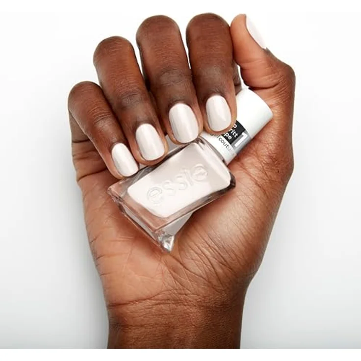 essie langanhaltender Nagellack mit glänzendem Finish, Maniküre ohne UV-Licht, Gel Couture, Farbe: Nr. 136 first fitting, Weiß, 1 x 13,5 ml – Bild 5