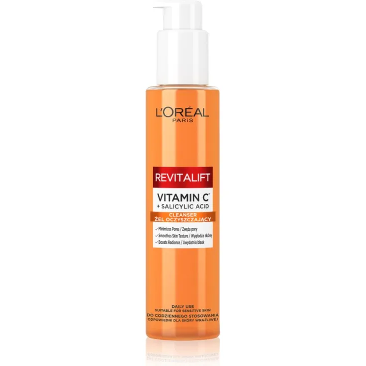 L’Oréal Paris Revitalift Clinical Reinigungsschaum mit Vitamin C, 150 ml, sanfte Gesichtsreinigung für Damen