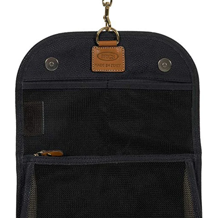 Brics, Necessaire, Life - Necessaire Trifold, Blau, 3 l, Veloursleder-Effekt, pflanzlich gegerbtes Toskana-Leder – Bild 6