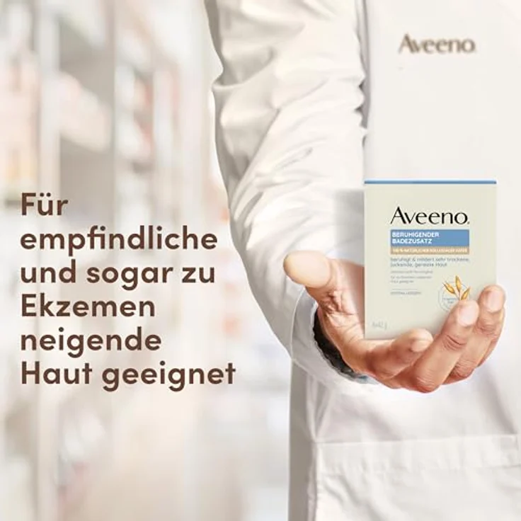 Aveeno Soothing Bath Soak Puder, Badesalz für das Bad, 8x42 g, hypoallergen, unparfümiert, spendet intensiv Feuchtigkeit – Bild 5