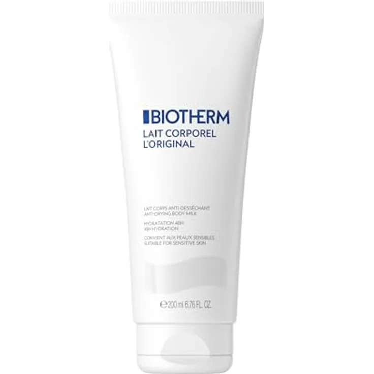 Biotherm Lait Corporel L'Original, feuchtigkeitsspendende Körperlotion mit Life Plankton für geschmeidige Haut, sanfte Körperpflege mit zartem Duft für hydratisierte Haut, 200 ml