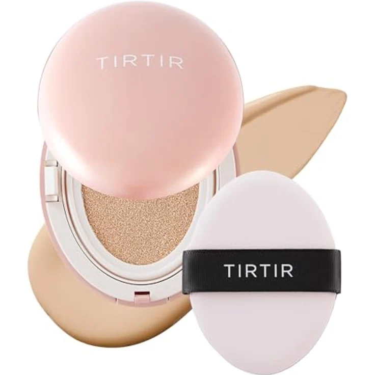 TIRTIR Mask Fit All Cover Cushion, mattierendes Make-up mit hoher Deckkraft, 21N Ivory, 18 g – Bild 1