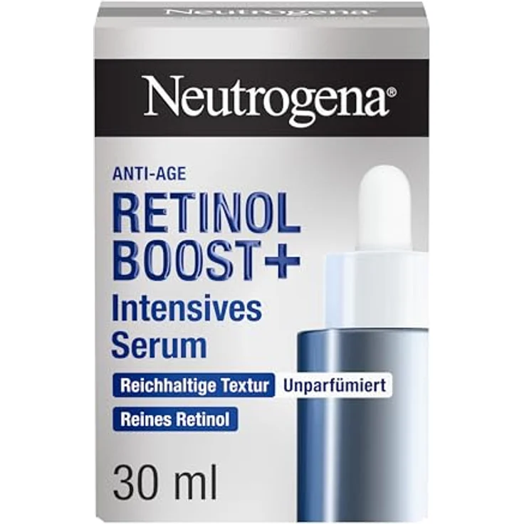 Neutrogena Retinol Boost+ intensives Serum 30 ml, reines Retinol für effektive Hautverjüngung – Bild 1