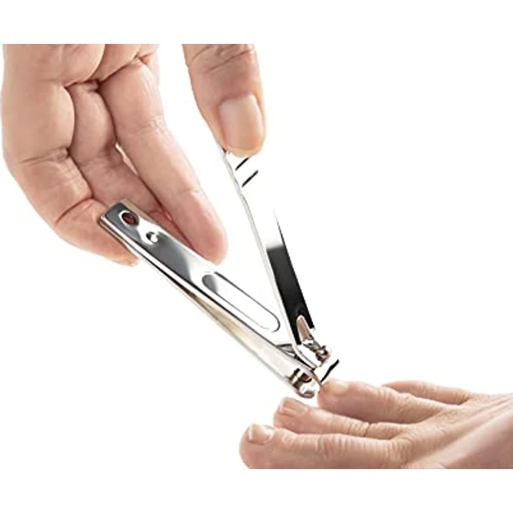 REMOS Finger- & Fußnagelknipser, 8 cm mit gerader Klinge aus gehärtetem Stahl, müheloses Schneiden und ergonomischer Griff – Bild 4