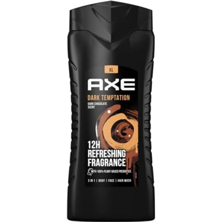 AXE 3-in-1 Duschgel & Shampoo Dark Temptation, XL 14x 400ml, dermatologisch getestet, langanhaltender Duft, pH-hautneutral – Bild 2