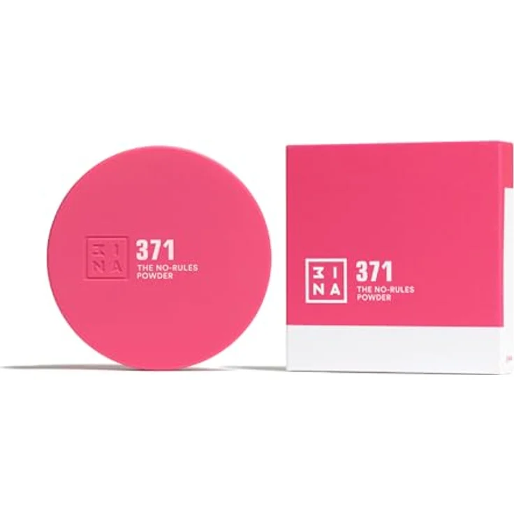 3INA The No-Rules Powder multifunktionales Make-up für Augen, Lippen und Gesicht, Farbton 371 - Electric Pink, matt, 8 g – Bild 8