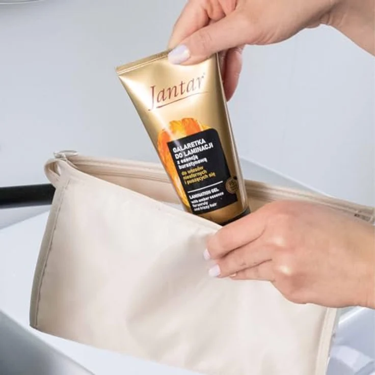 Farmona Jantar Haarlaminierungsgel, für widerspenstiges, krauses Haar, starker Halt, 150 g – Bild 6