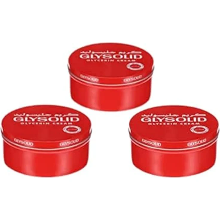 Glysolid Glycerin-Creme für die Haut, 3er Packung mit 250 ml, zieht schnell ein und macht die Haut glatt und geschmeidig – Bild 1