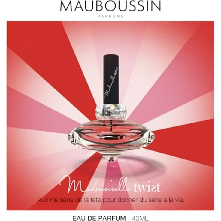Mauboussin - Mademoiselle Twist - Eau De Parfum für Damen - 40ml - Blumig, Orientalisch & Gourmandig - Facettierter Flakon-Toupie – Bild 2