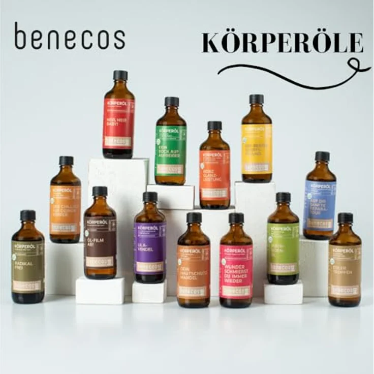 Benecos Körperöl Avocadoöl 100ml, kaltgepresstes Pflegeöl für geschädigte Haut, zieht schnell ein – Bild 2