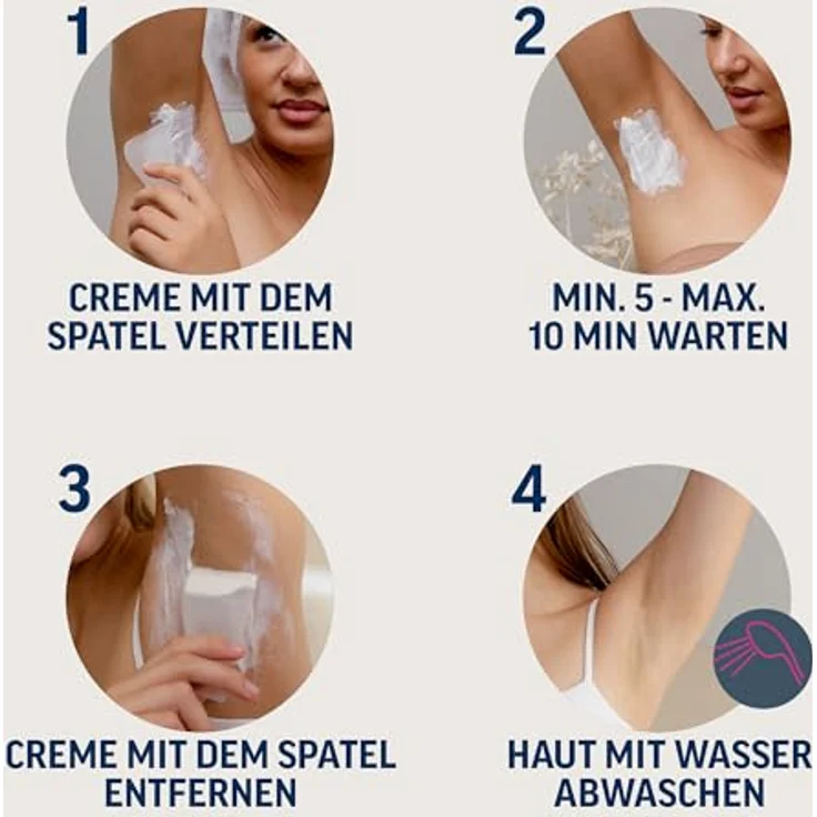 Veet Haarentfernungs-Creme Bikini & Achseln Sensitive Enthaarungscreme 100 ml – Bild 4