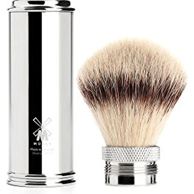 Mühle Travel Reiserasierpinsel Silvertip Fibres silver – Bild 3