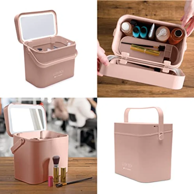 RIO Lush Box Vanity Case, geräumige Kosmetiktasche aus hochwertigem, abwaschbarem Material für Damen – Bild 4