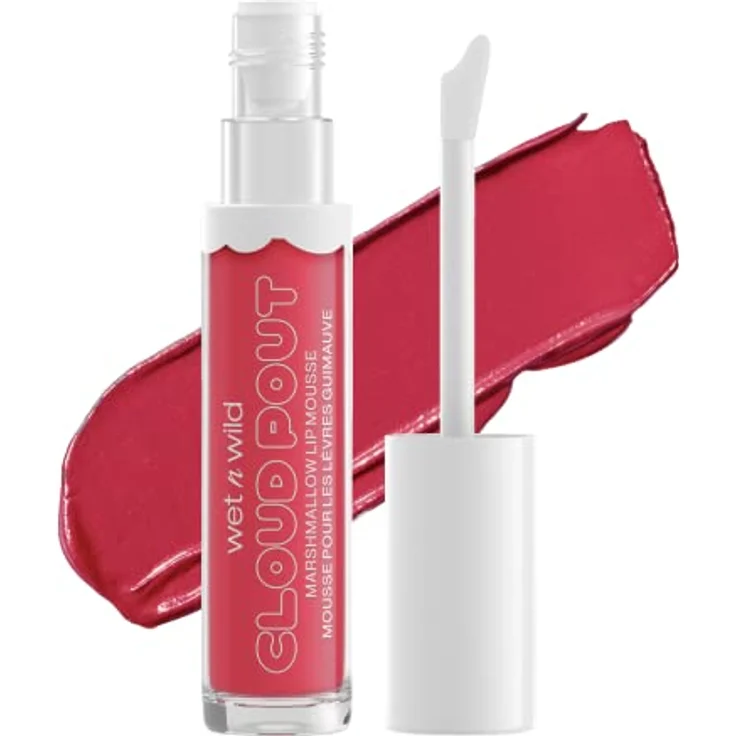 wet n wild Cloud Pout Marshmallow Mousse Lip Gloss, 3 ml, feuchtigkeitsspendendes Lippenmake-up mit süßem Marshmallow-Duft – Bild 1