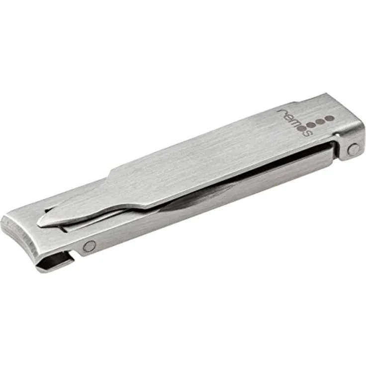 remos professional body care REMOS Nagelknipser mit Nagelfeile, flach & kompakt aus rostfreiem Edelstahl, 6 cm, ideal für unterwegs