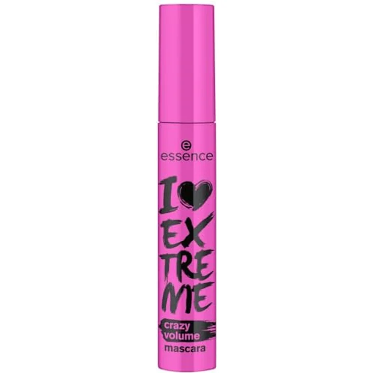 essence cosmetics I LOVE EXTREME crazy volume mascara, schwarze Wimperntusche, schwunggebend, verlängernd, volumengebend, langanhaltend, vegan, ohne Parfüm, ohne Alkohol (12ml) – Bild 2