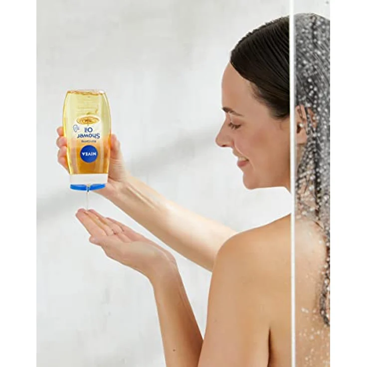 NIVEA Natural Duschöl mit 55% natürlichen Ölen, 200ml - sanfte Pflege für normale bis trockene Haut, dermatologisch getestet – Bild 4