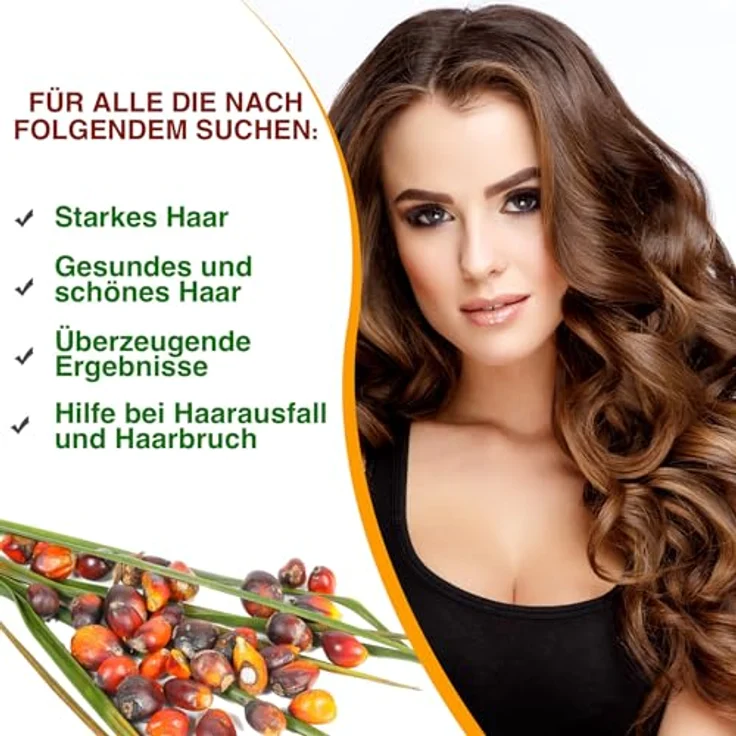 P-Beauty Batana Öl 3x120ml, Bio & Vegan Haarpflege-Öl für Haarwachstum, Anti Haarausfall, Anti Spliss, Unisex, Nussiges Aroma – Bild 2