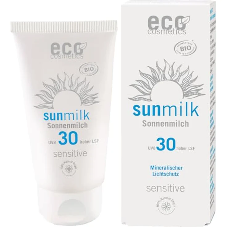 Eco Cosmetics Sonnenmilch für empfindliche Haut LSF30 75 ml – Bild 2