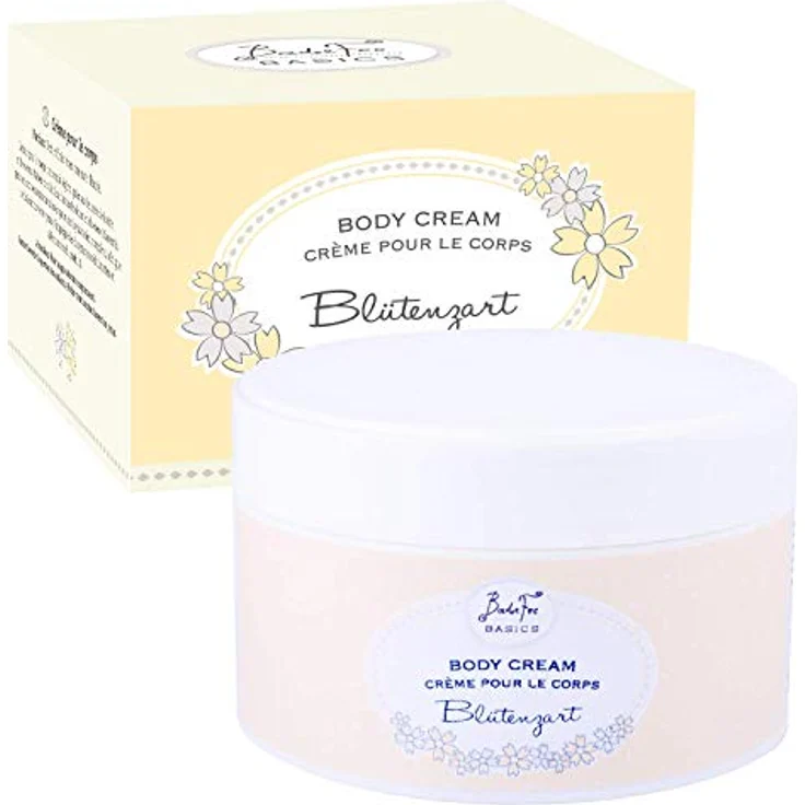 BadeFee Körpercreme "Blütenzart" 200ml - Pflegendes Body Lotion mit Aloe Vera, Kakao- und Sheabutter, vegan & tierversuchsfrei, Made in Germany – Bild 1