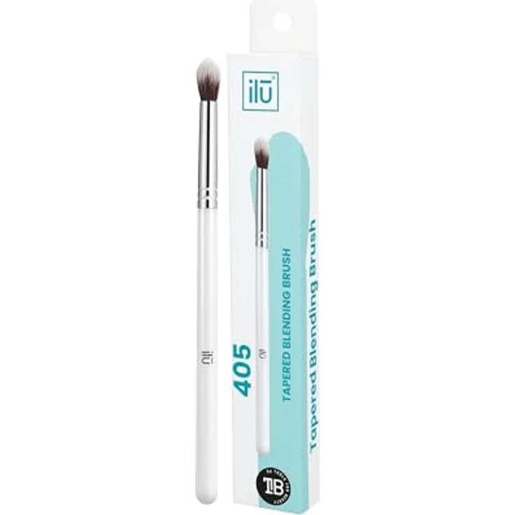 Tools for Beauty T4B ILU 400 Serie Lidschattenpinsel Weiss, Präziser Schminkpinsel zum Verblenden von Lidschatten (405) – Bild 1