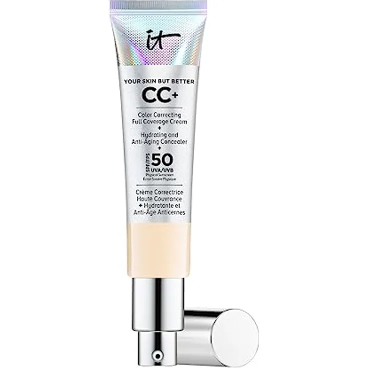 IT Cosmetics YSBB CC+ Full Coverage Make-up-Basis, Anti-Aging-Behandlung, feuchtigkeitsspendend, LSF50+, Fair, 32 ml
