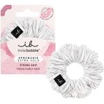 invisibobble Haargummi Extra Care Weiß Scrunchie Pure White, Haargummis starker Halt für Mädchen & Damen, Scrunchies Samt Weiß, designed im Herzen Münchens