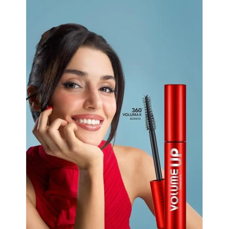 Flormar Volume Up Mascara, Intensiv Schwarz – Aufbau-Mascara mit Lifting-Effekt, schichtbar ohne Verklumpen, Silikonbürste trennt & verdichtet, langanhaltend, 12 ml – Bild 4